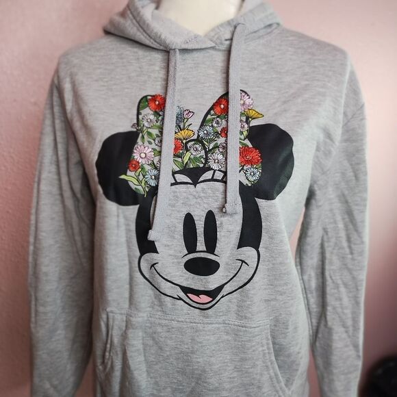 Disney Minnie Mouse Gray Sweatshirt Medium NWOT - Picture 4 of 6